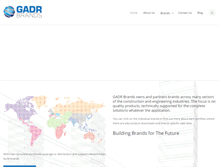 Tablet Screenshot of gadrbrands.com